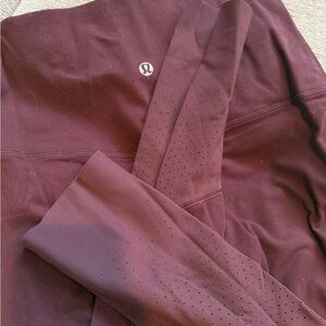 Lululemon Burgundy Leggings